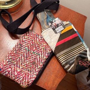 Multicolor Woven Crossbody Bag